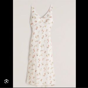 Abercrombie Faux Silk Midi Dress